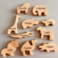 Wooden animal toys kit